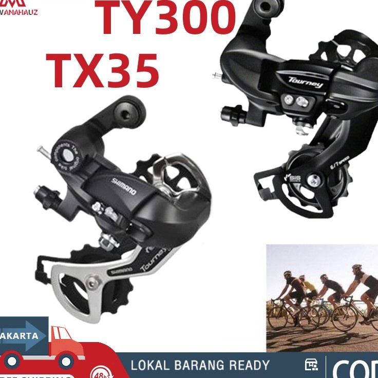 Limited  RD Shimano Tourney 6 7 8 Speed TX35 Rear TY3 Model 18 21 24 spd derailleur Sepeda gunung xc