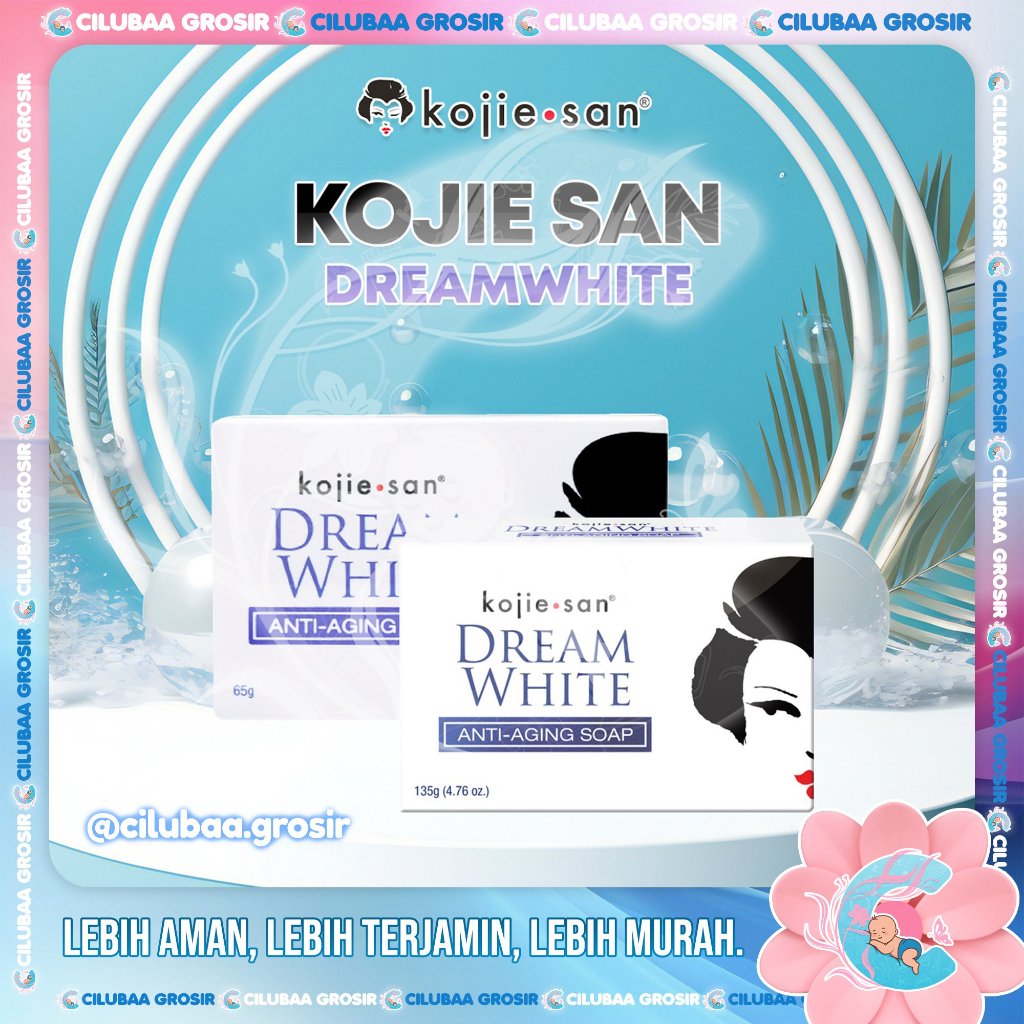KOJIE SAN Skin Whitening Soap Dream White 65g 135g || Kojie San Dreamwhite || Sabun Kojie San