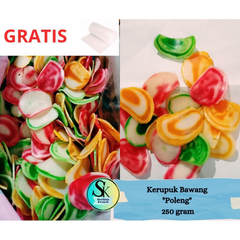 

Kerupuk Bawang Poleng 250 gram / Kerupuk Seblak / Kerupuk cemilan / Kerupuk Rujak / Kerupuk Bubur Ayam / Kerupuk Makan / Kerupuk mentah