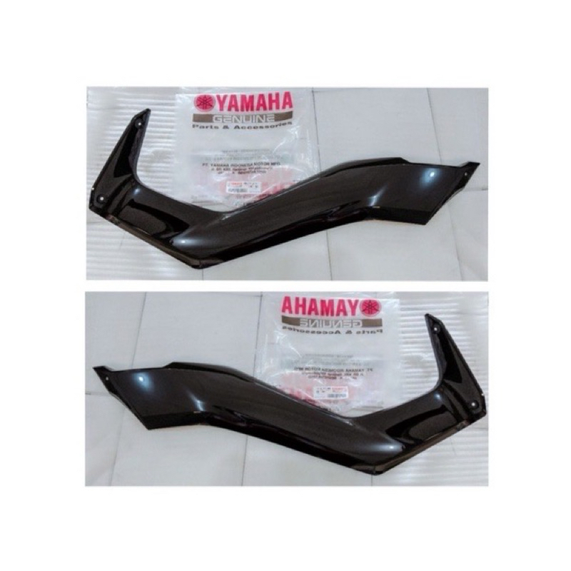 Cover Side Body Tengah Kanan / Cover Deltabox Kiri Hitam metalik Glossy NMAX NEW 155 CONNECTED [B6H-