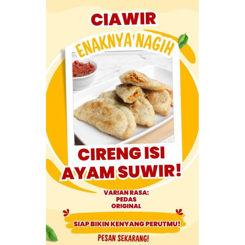 

Cireng isi ayam suwir (CIAWIR)
