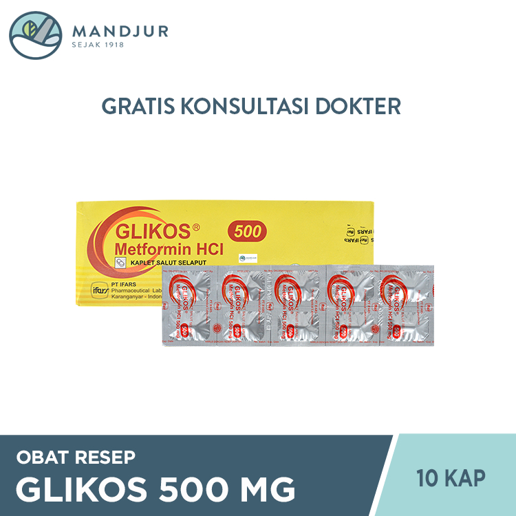 Glikos 500 mg 10 Kaplet