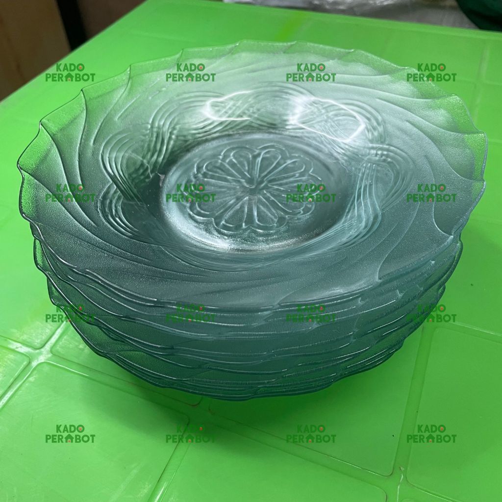 (KHUSUS INSTANT/SAMEDAY) Piring Makan Kaca - Piring Makan Beling - Piring Rumah Makan - Piring Belin