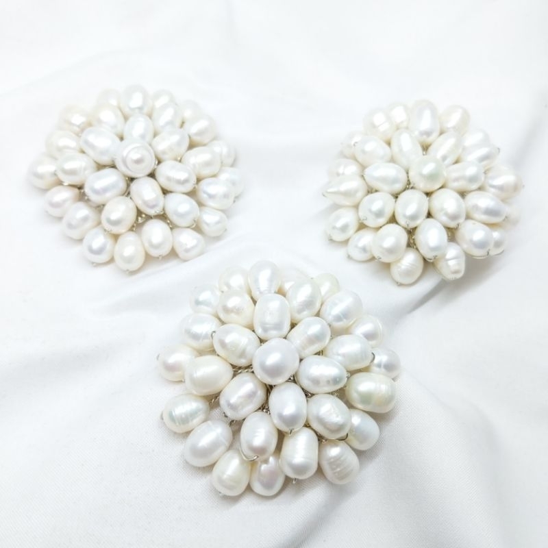 Lulu Pearl Mutiara Lombok - Bros Mutiara Lombok Asli | Bros Matahari Handmade Mutiara Tawar dari Lom