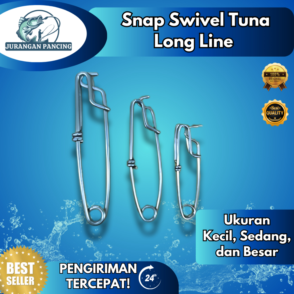 SNAP SWIVEL / Snap Pancing Tuna Long Line dengan Swivel