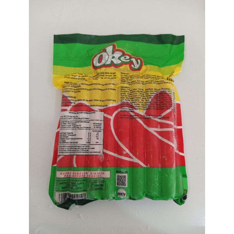 

Okey sosis panjang isi 15 500gr