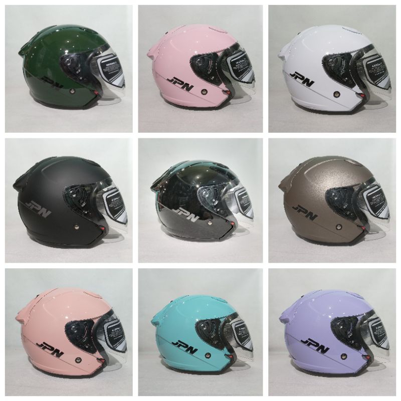 HELM JPN GALAXY ORIGINAL SINGLEVISOR helm halfface SNI