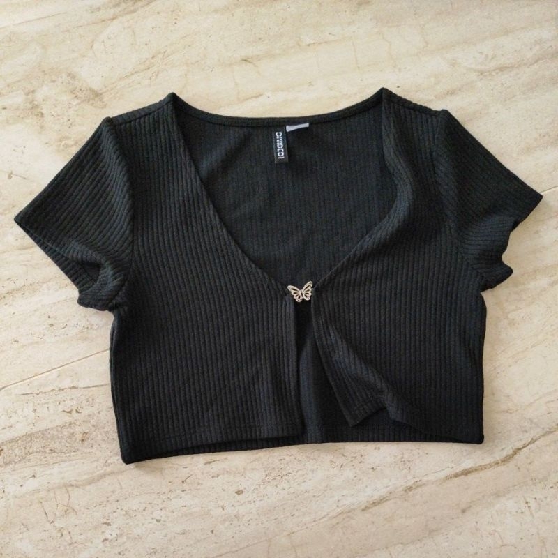 preloved crop cardigan