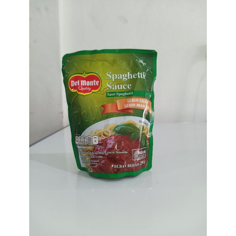 

Delmonte Spaghetti sauce, saus spageti 250gr