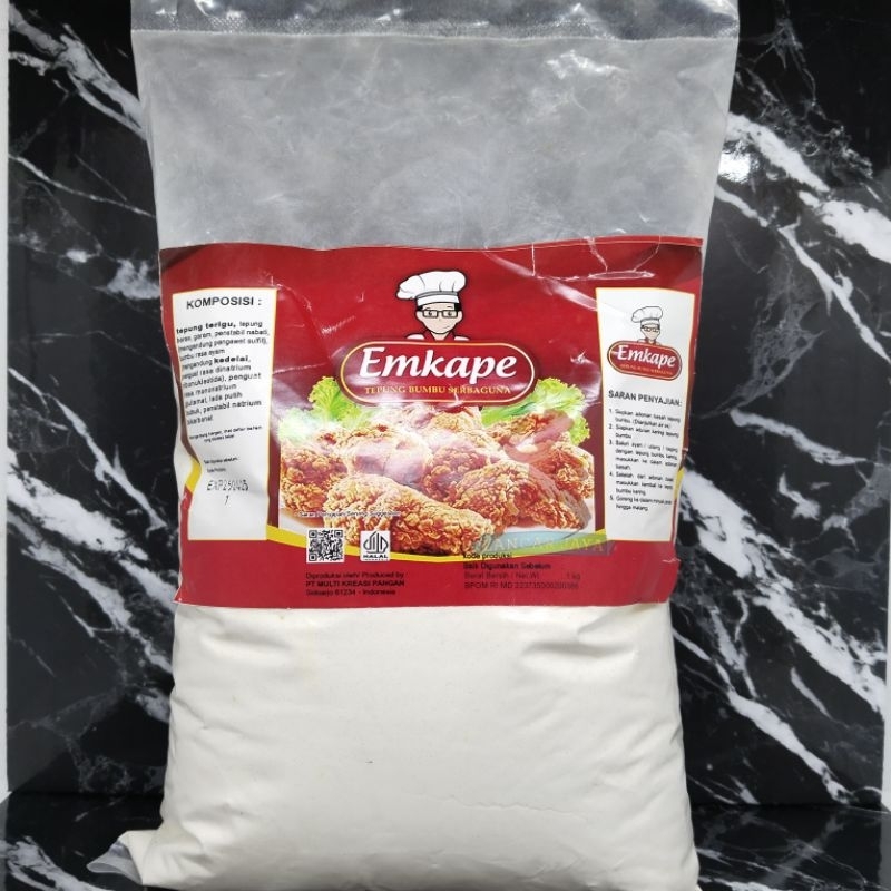 

Tepung Bumbu Emkape Bakoel / Tepung Kentucy Crispy BAKOEL 1kg