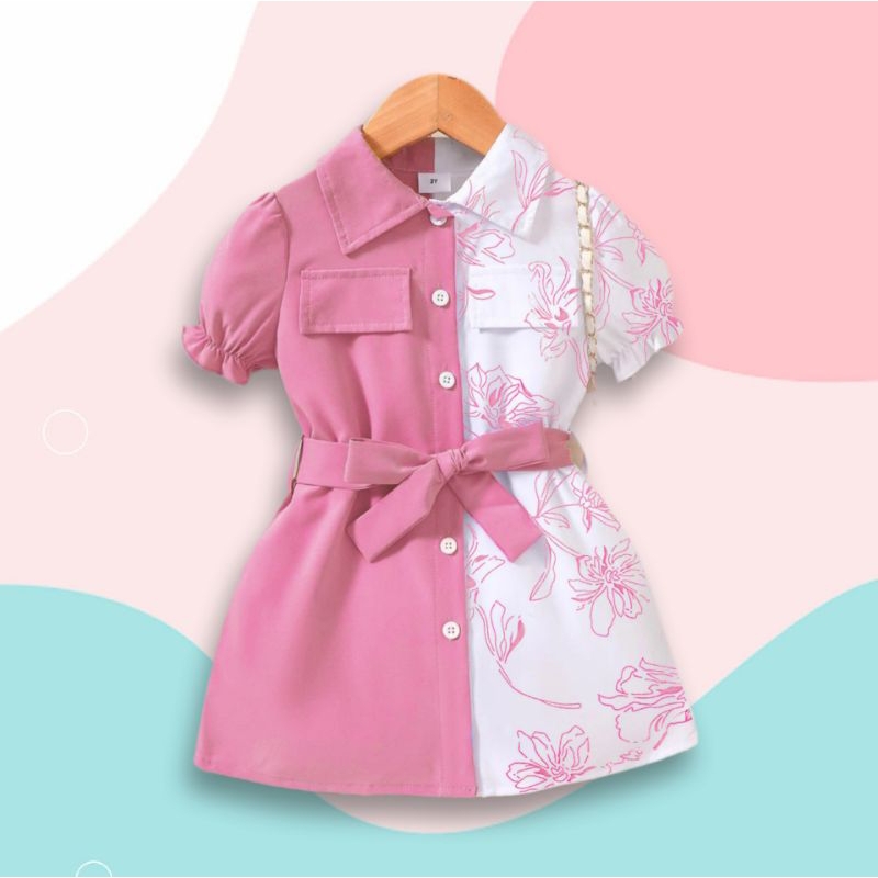 Dress Rovie - Baju anak perempuan baju bayi cewek umur 8bulan - 1,5 tahun