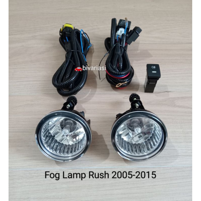Fog Lamp Rush 2005-2015 komplit / Lampu kabut Rush Terios 2005-2015