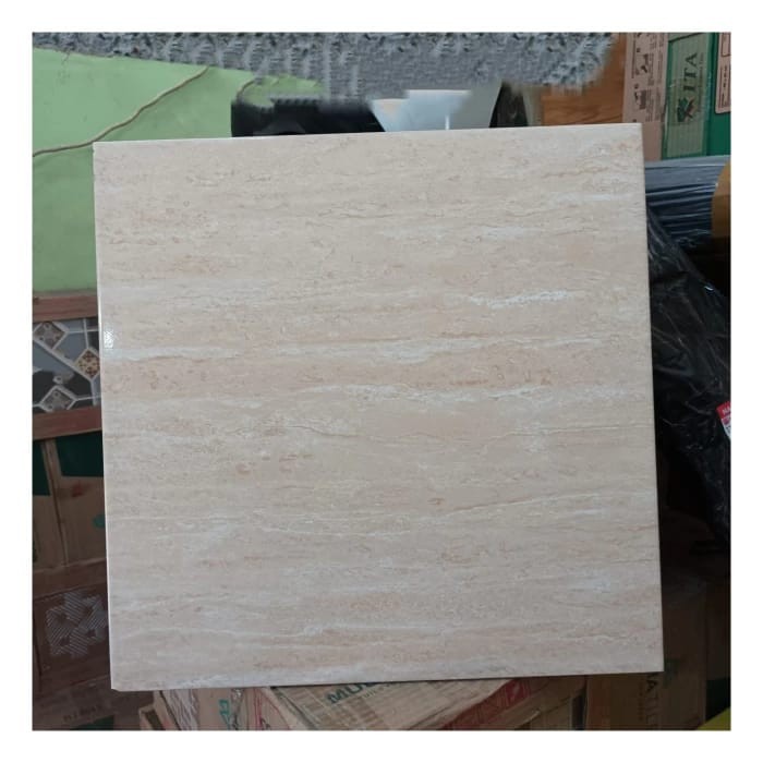 Keramik Lantai Glossy Mulia Manila Beige 40x40