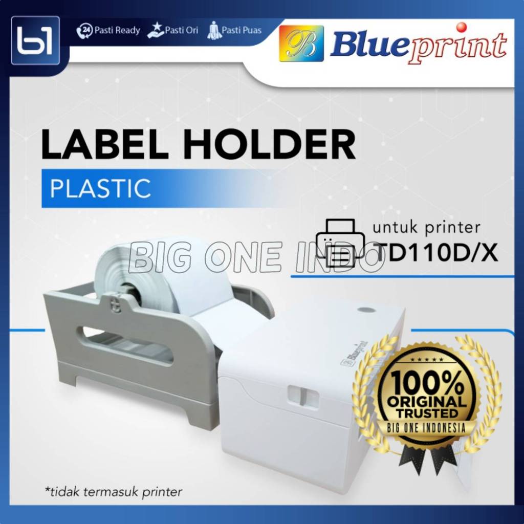 

External Label Roll Holder BLUEPRINT 2in1 Gulungan Luar Label Plastik