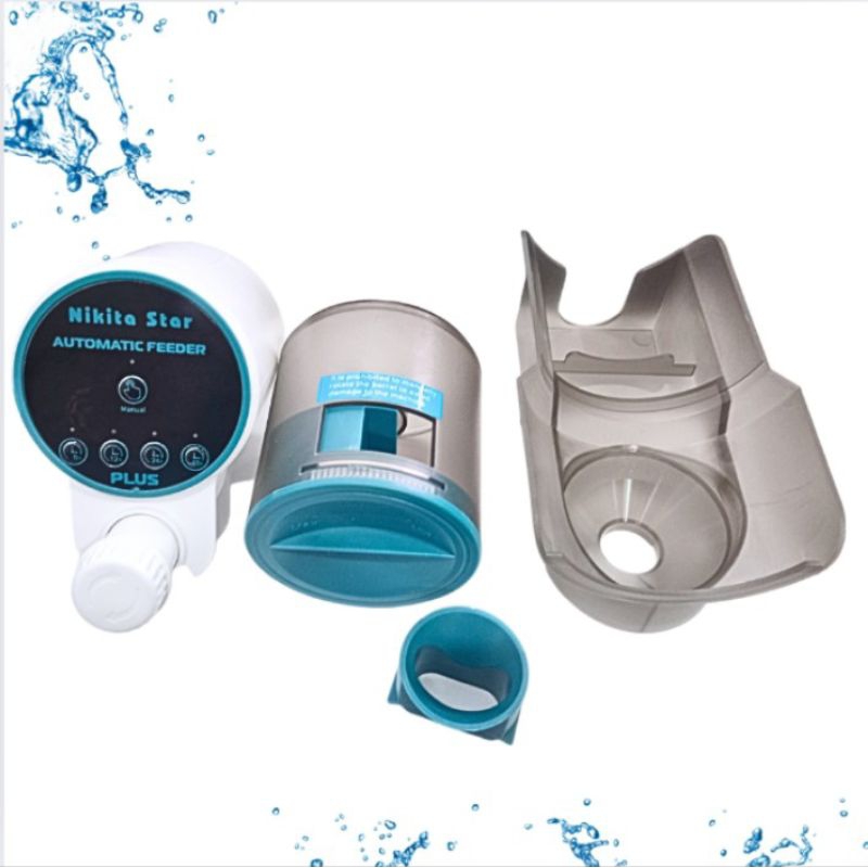 NIKITA STAR NS 8432 AUTO FEEDER DISPENSER PEMBERI MAKAN IKAN OTOMATIS FOOD TIMER AQUARIUM