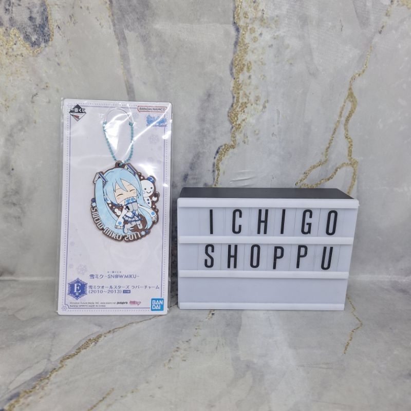 Ichiban Kuji Snow Hatsune Miku Prize E Snow Miku All Stars Rubber Charm 2011