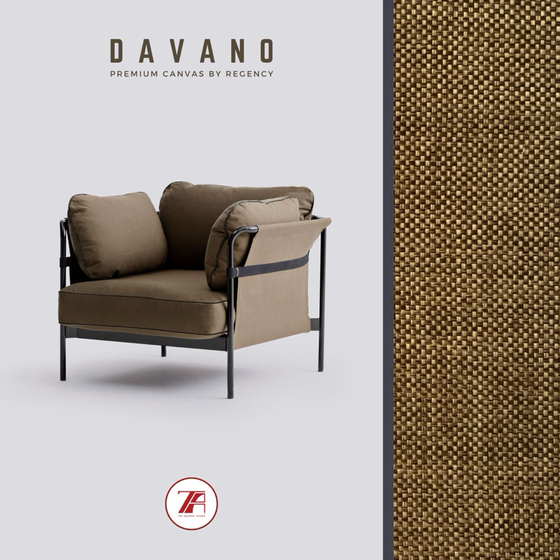 Davano Regency - kain canvas, goni (kain pelapis interior/kursi/sofa/backdrop/bantal)