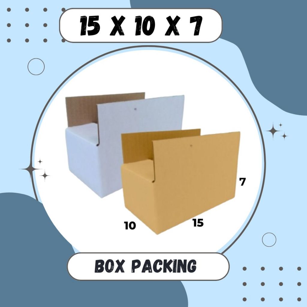 

Box 15x10x7 Packing A0 Dus Karton Kardus Kotak Kemasan Sparepart Assesoris