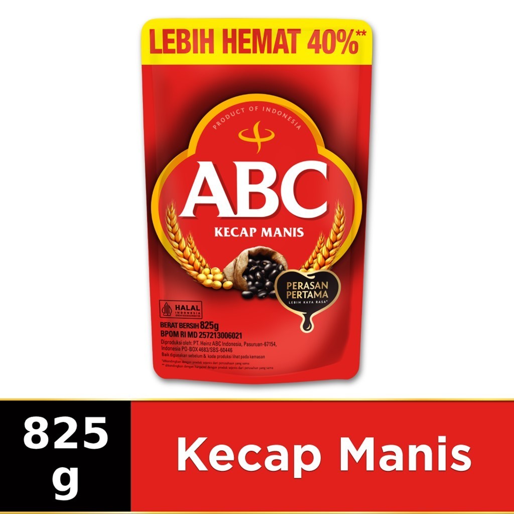 

Kecap Manis ABC Pouch 825gr