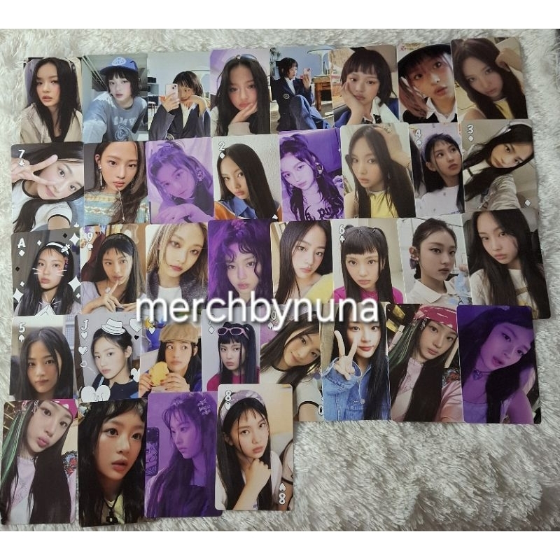 Photocard Minji, Haerin, Hanni, Danielle, Hyein NewJeans Weverse Version Official (Album New Jeans, 