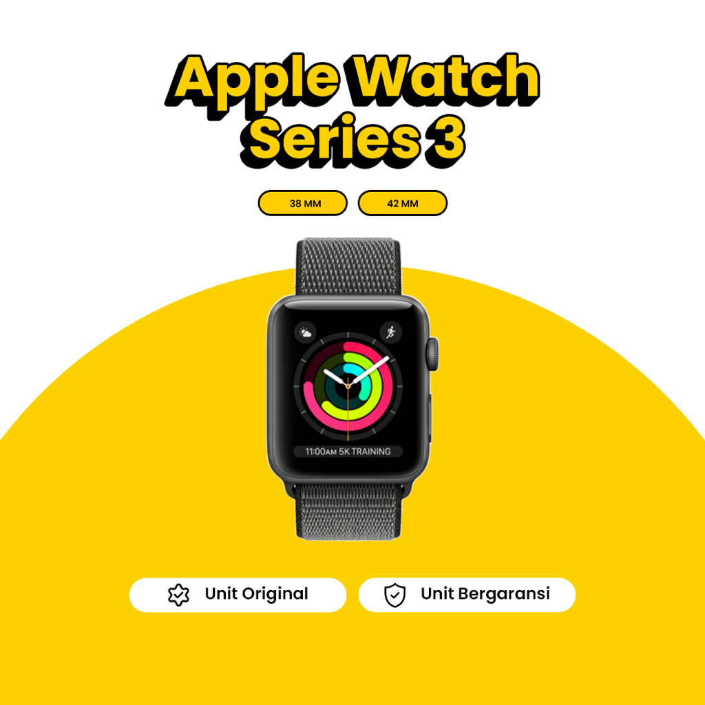 【SECOND】Apple Watch Series 3 38 MM / 42 MM Second Bekas Original