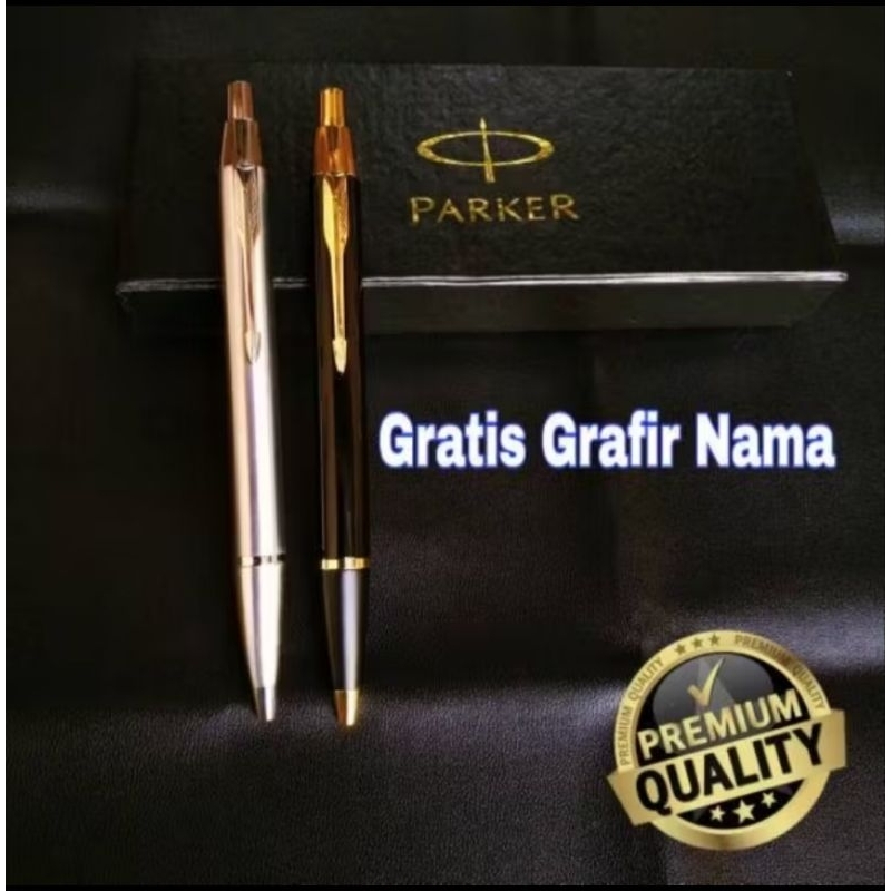 

Bulpoint Parker Mewah&Elegant Clip Silver & Clip Gold Free Grafir Nama + Box Exclusive