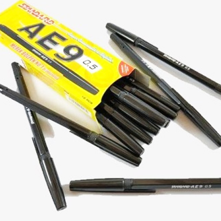 

Pulpen Standard AE9 12 Pcs/pack - Hitam