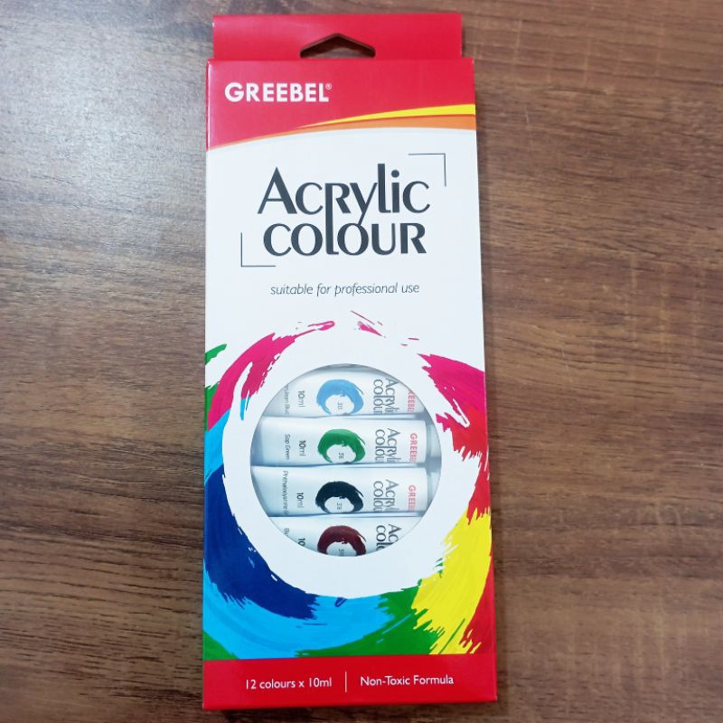 

CAT ACRYLIC COLOURS GREEBEL 12 WARNA 10ML