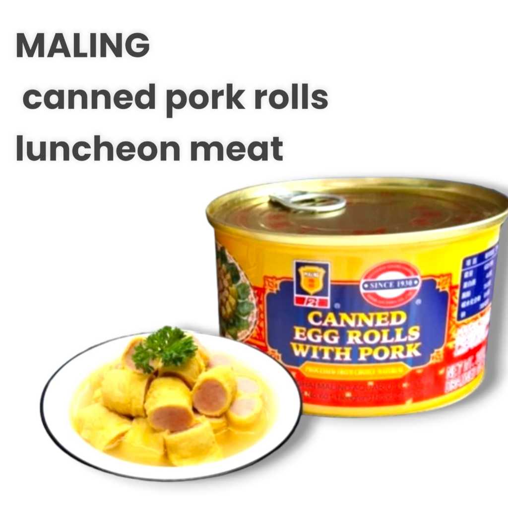 

MALING EGG ROLLS WITH PORK 397 GR Daging Gulung Kaleng