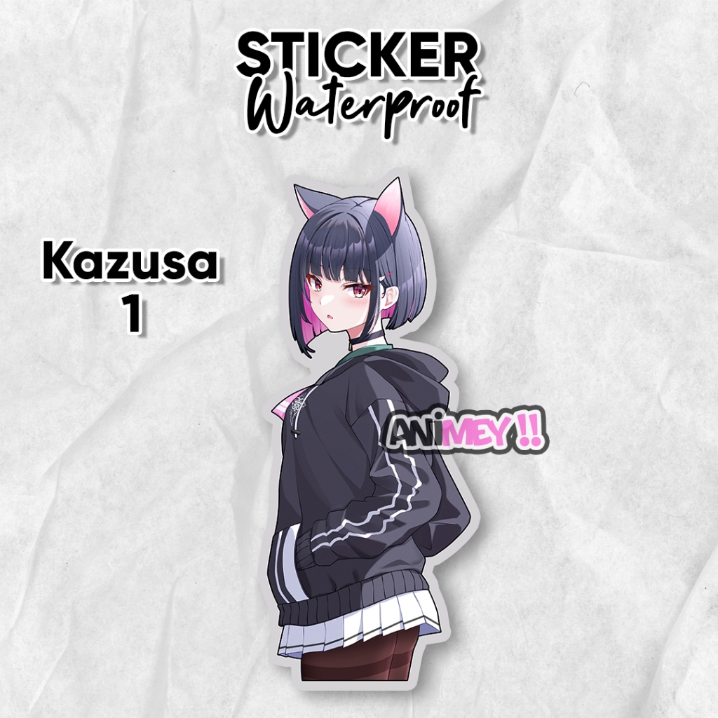 Stiker Kazusa Kyoyama Blue Archive / Sticker Anime Waterproof