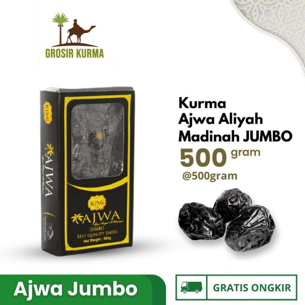 

RB King Dates - Kurma Ajwa Aliyah Jumbo Syifa Kurma Nabi Ajwa Madinah Premium