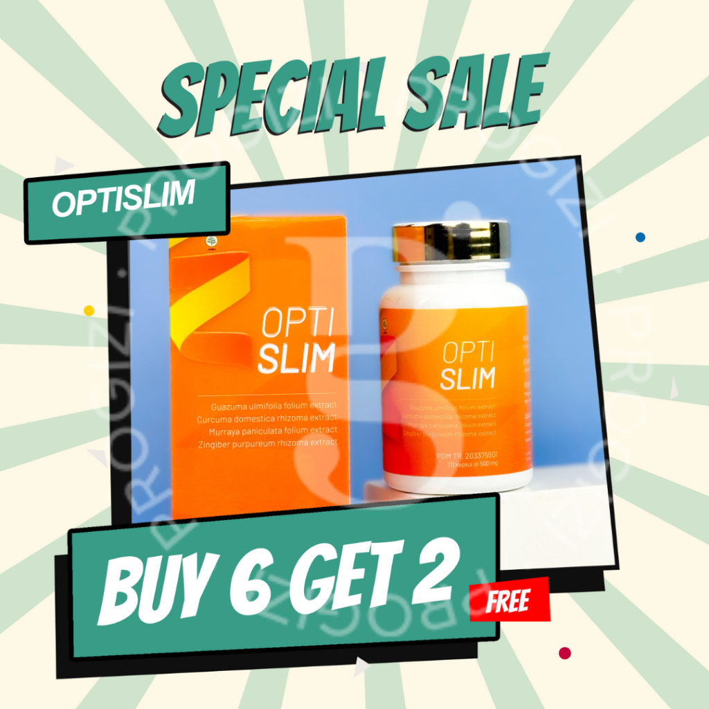 PROGIZI Optislim Herbal Diet Original 20 Kapsul (8 botol)