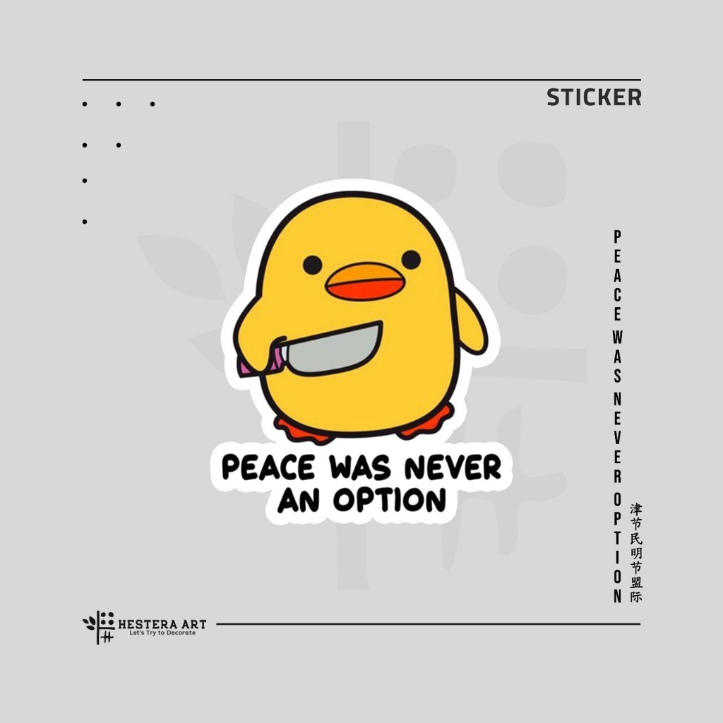 

Stiker Bebek Sticker Vinyl Doff Laminasi | Piece Was Never An Option