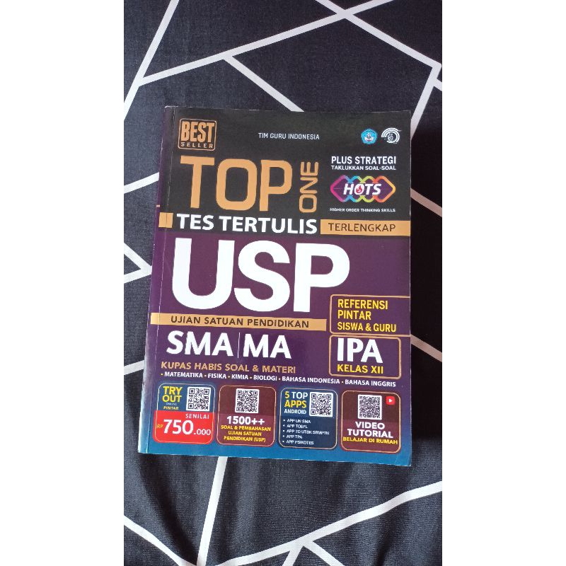 

PRELOVED BUKU TOP ONE TES TERTULIS USP SMA