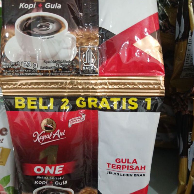 

Kapal api kopi + gula 23g x 15sachet