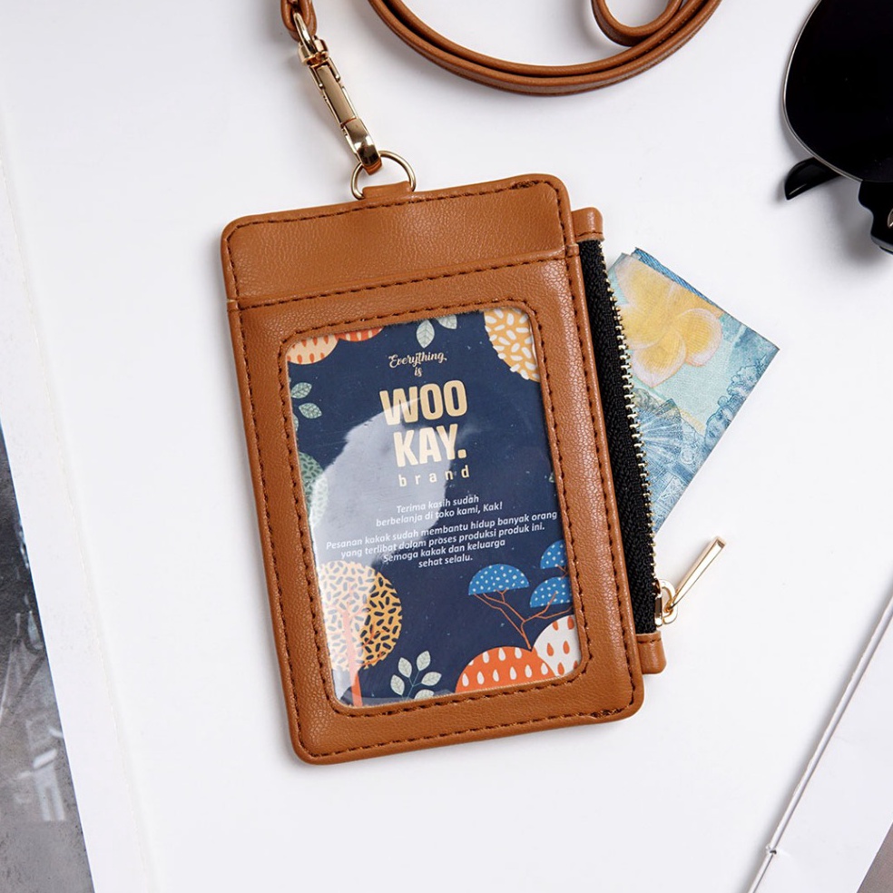 

ID Card Holder Duos Bolak balik zipper Fancy KODE R9T7