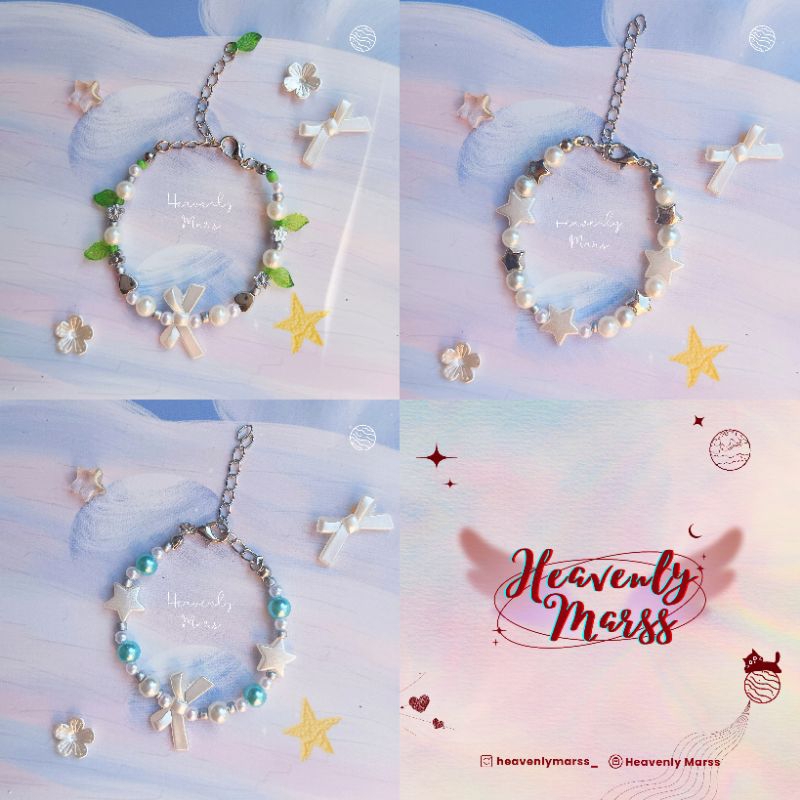 Gelang Manik Aesthetic Murah | Gelang Rantai Pengait