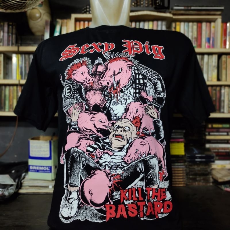 KAOS MUSIK BAND PUNK SEXY PIG