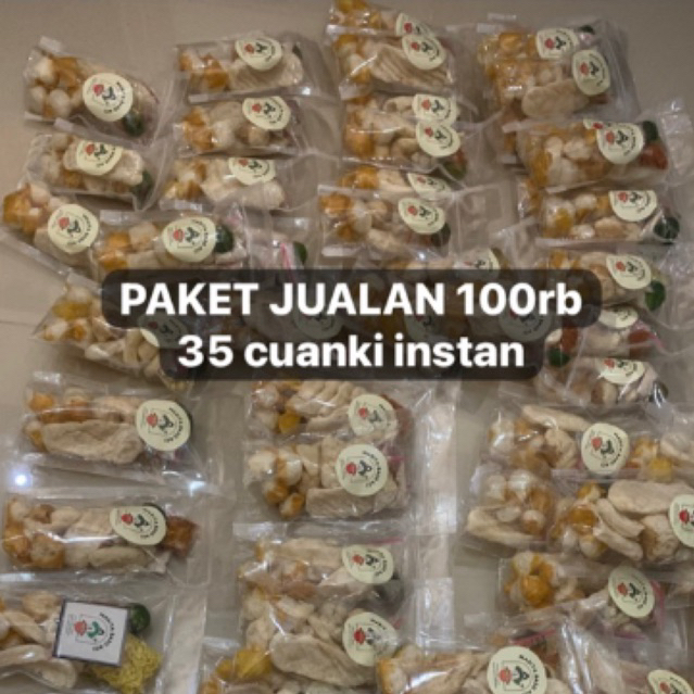 

PAKET JUALAN 100rb DAPAT 35pcs CUANKI INSTAN