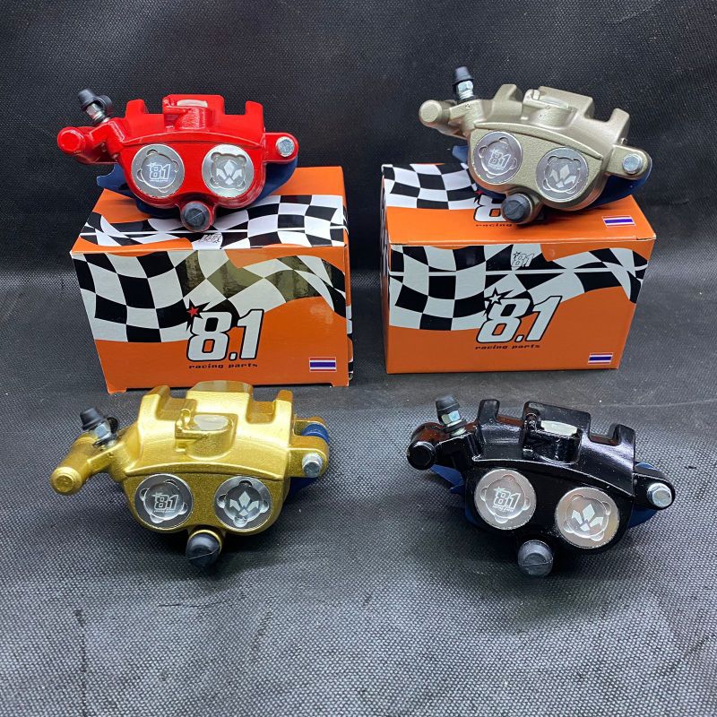 Kaliper 8.1 Racing part 2piston Formul One babet axioal kiri full cnc pcx vario scoopy geniio