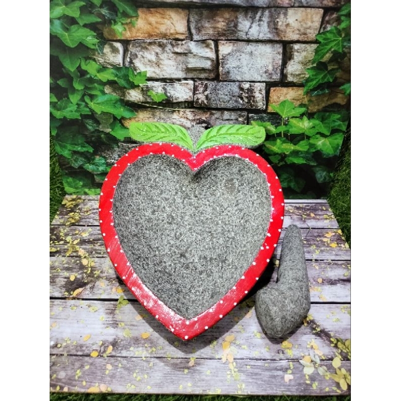 COBEK ASLI BATU STROBERY MERAH