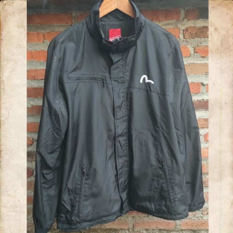Jaket Outdoor Evisu Hitam Pekat Original Second Branded