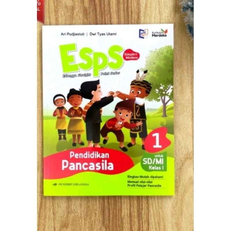 Buku ESPS Pancasila kelas 1 SD penerbit Erlangga