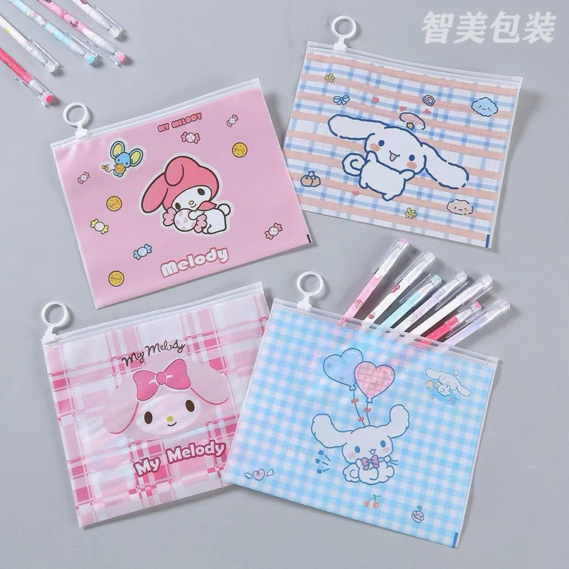 

Pull Tab Zipper Stationary Bag Multi Function/Tab Zipper Multifungsi Sanrio