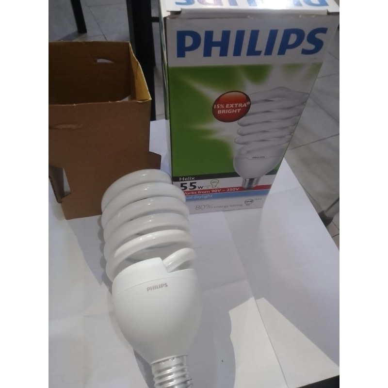Lampu Philips HELIX 55 WATT TORNADO SPIRAL