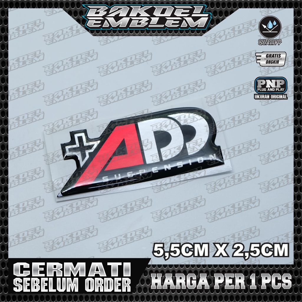 emblem timbul add suspension / sticker timbul add suspension / sticker shock add suspension