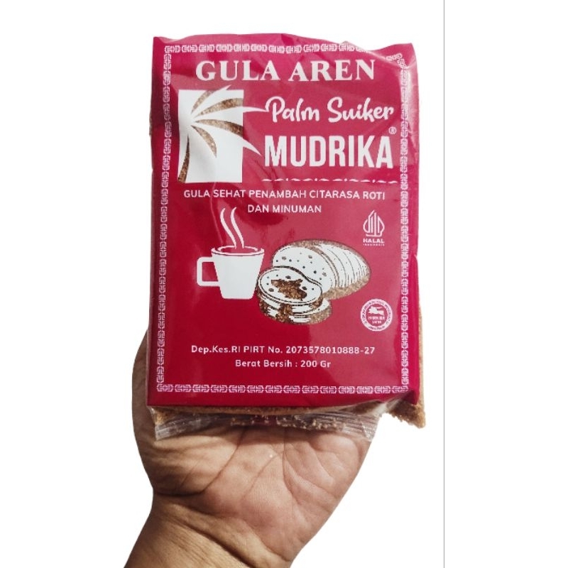 

gula aren bubuk gula palm semut 200 gram 1 pack suiker Mudrika gula sehat pengganti gula pasir.