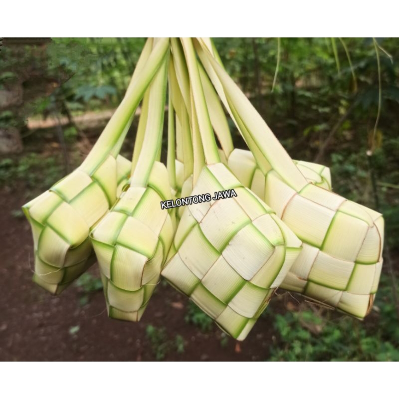 

Cangkang Ketupat Kosong Dari Daun Pohon Kelapa / Janur