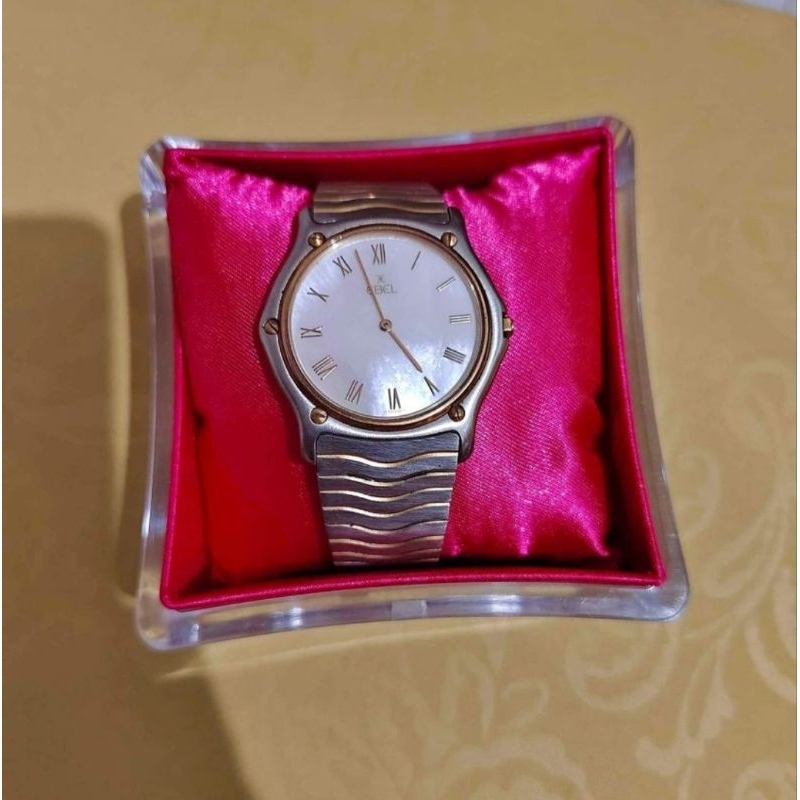 ARLOJI KUNO JAM TANGAN BEKAS SECOND MERK EBEL MADE IN SWISS 181903 DIJAMIN 100% ORIGINAL LAPIS EMAS 