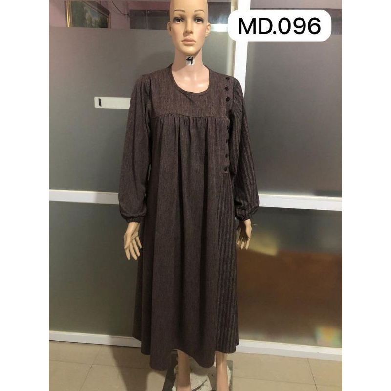 GAMIS MIDI MOTIF SERAT KAYU TERBARU